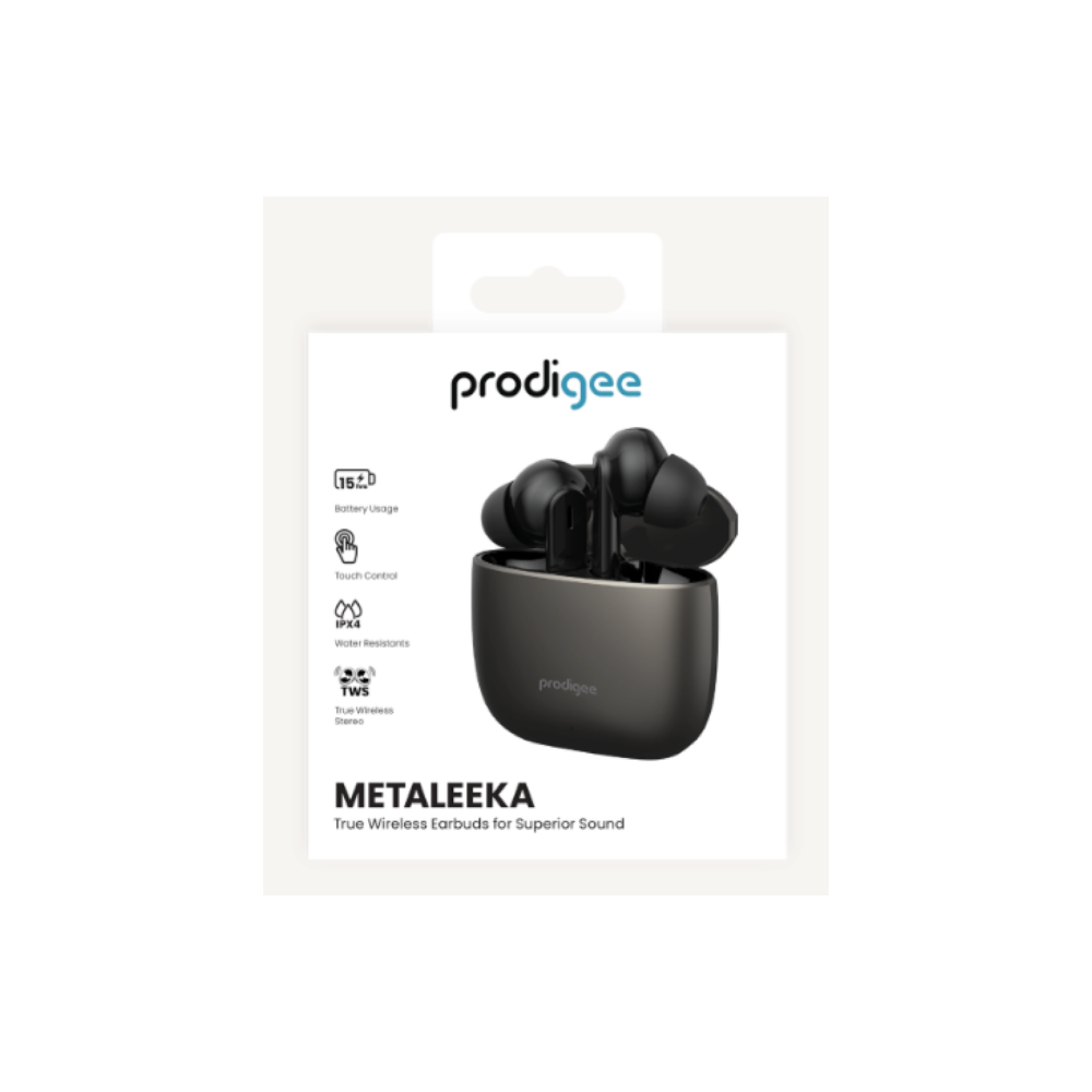 Prodigee Metaleeka True Wireless Negro
