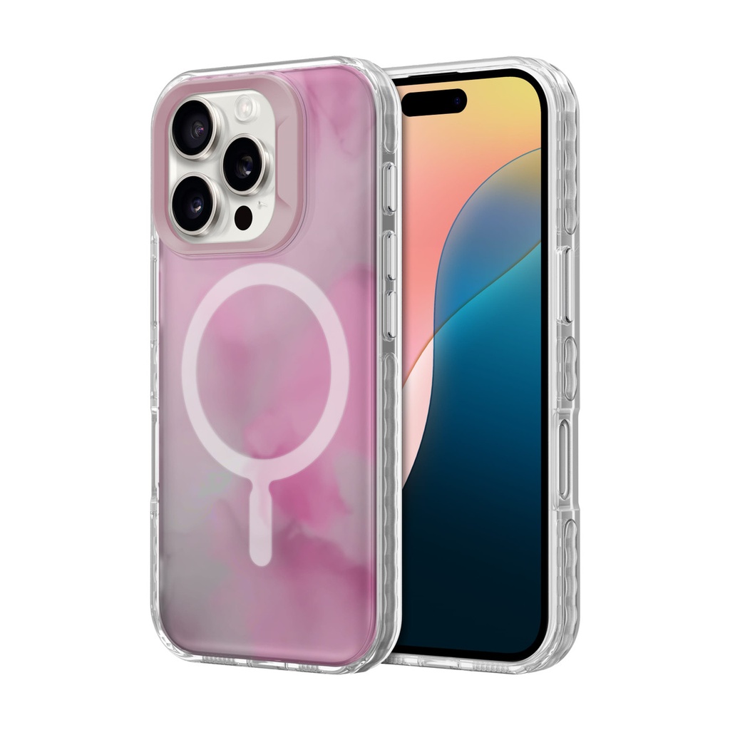 Estuche CLICK Cosmic Para Iphone 16 Pro Con Magsafe Rosa