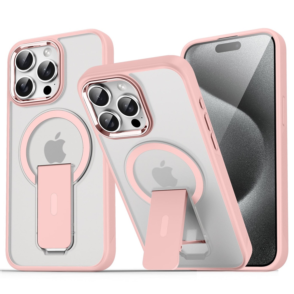 CLICK LATCH SERIES IPHONE 16 PRO PINK/CLEAR