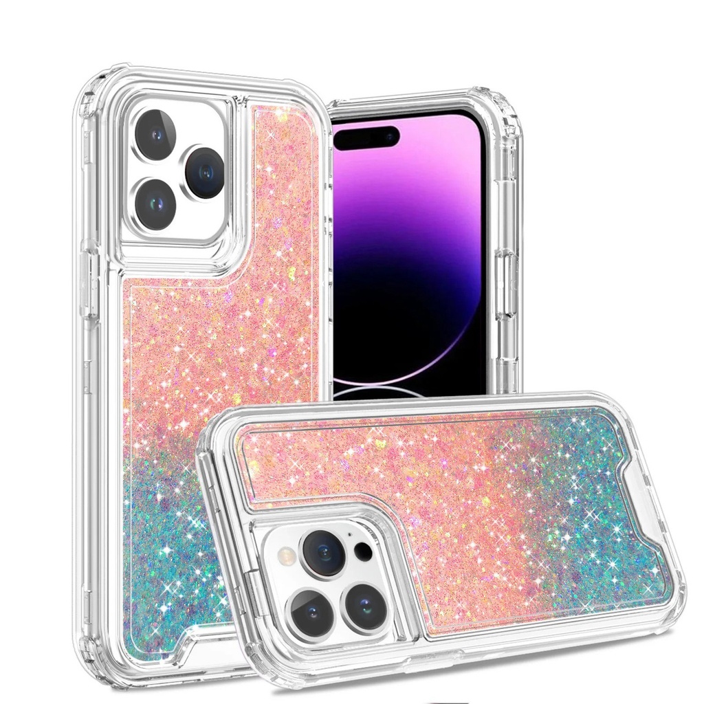 CLICK LIQUID GLITTER IPHONE 16 PRO CLEAR 