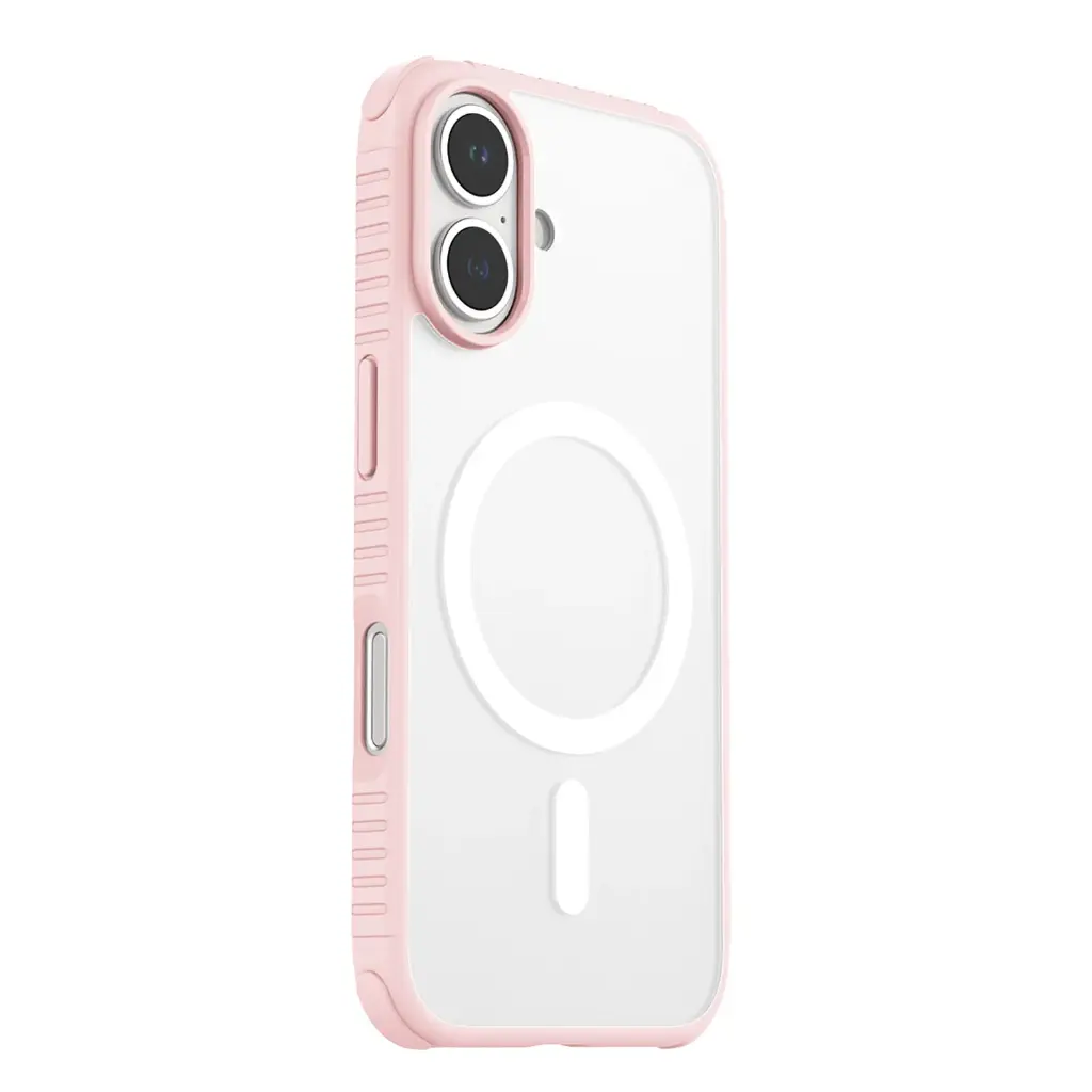 CLICK ULTRA SLIM MAGSAFE SERIES IPHONE 16 CLEAR BLURRY/PINK