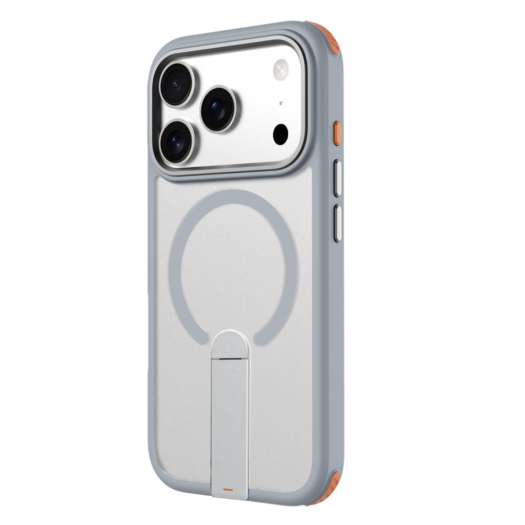 Case Prodigee Formula K1 Para Iphone 17 Pro Max Magsafe Kickstand Dual-Material Grey