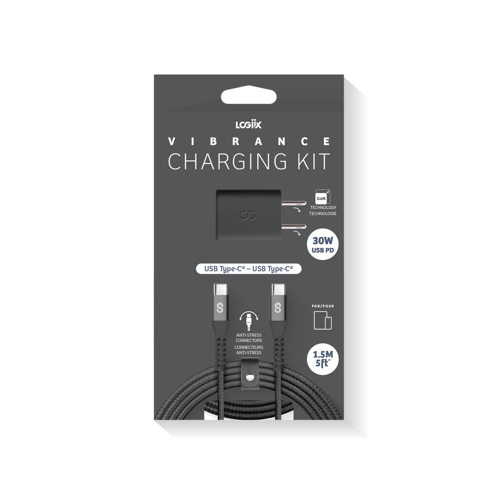 LOGIIX Vibrance Charging Kit - Black