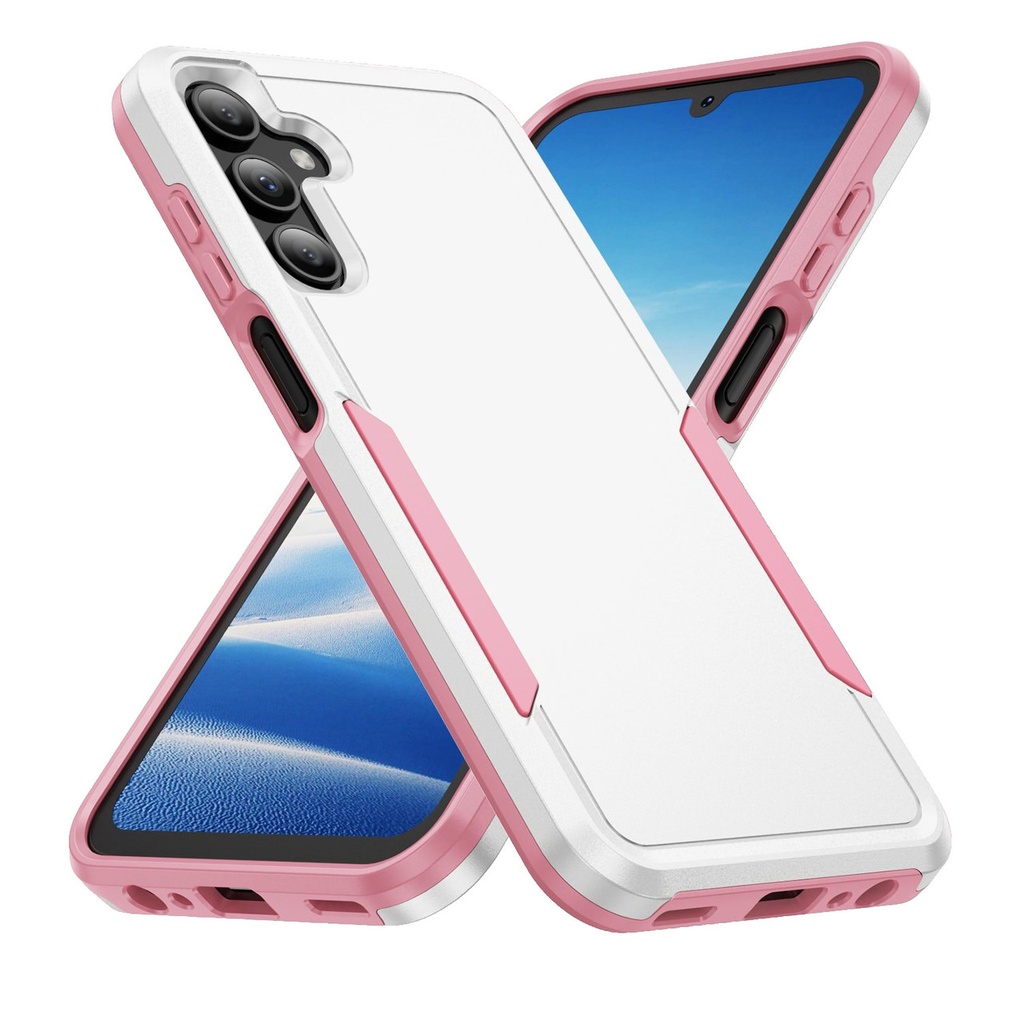 CLICK Impact Series Galaxy A16 Case - White & Pink