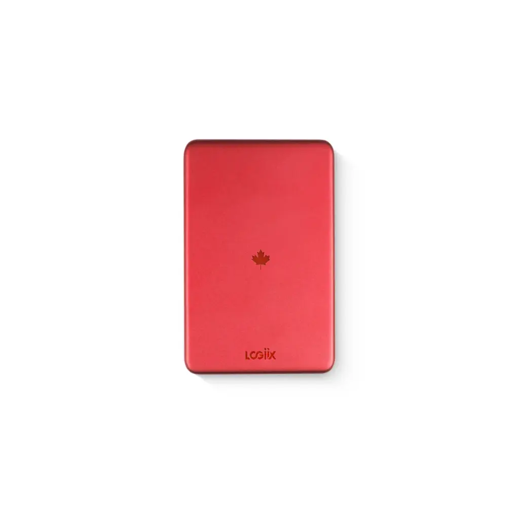LOGiiX Piston Power 5000 mAh Slim Slim Mag Special Edition -Canada Red