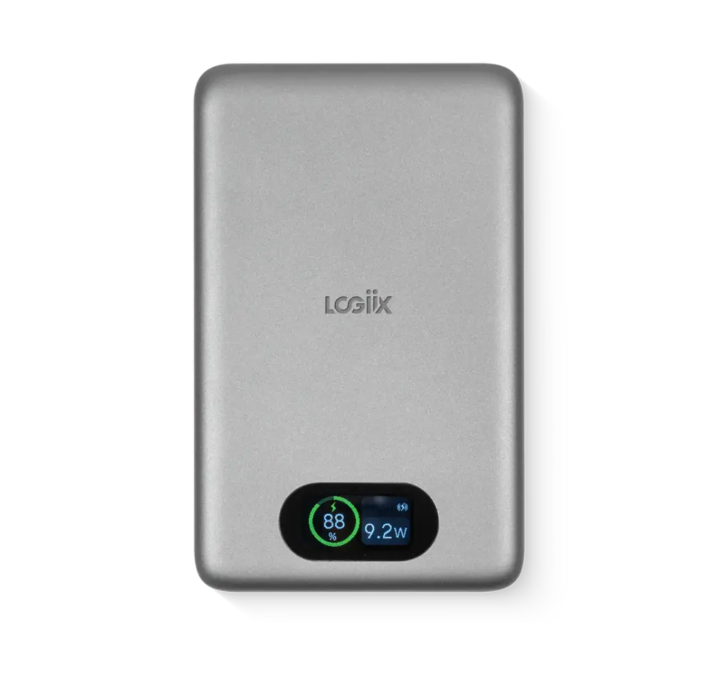 LOGiiX Piston Power 10000 mAh Pro Mag LED - Graphite Grey