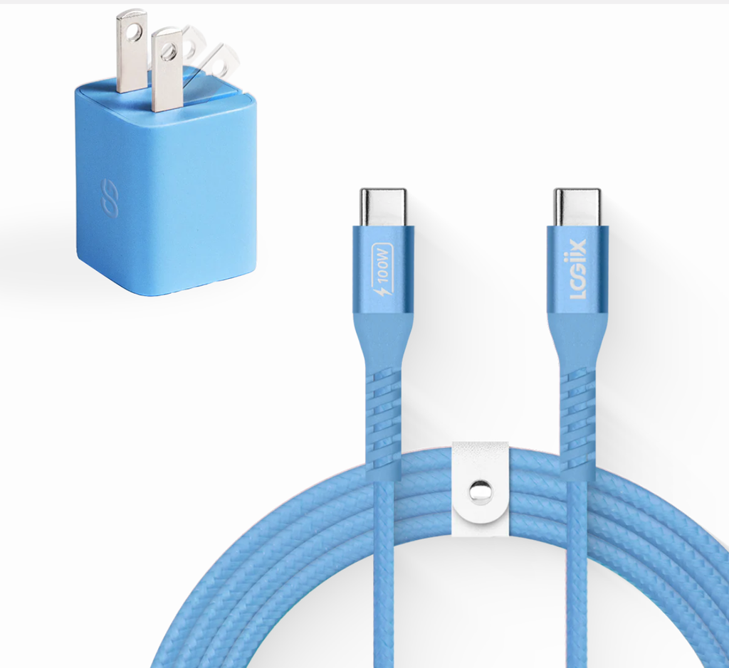 Cargador De Pared Vibrance LOGiiX Baby Blue
