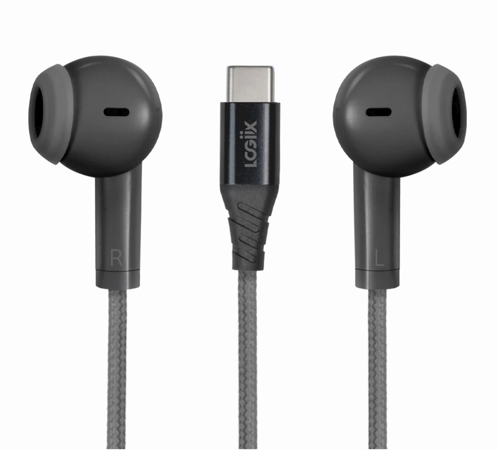 Audífonos Alámbricos LOGiiX Vibrance Melody Wired Usb-C Earphones Negro