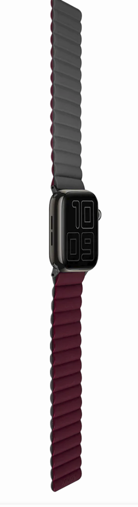 LOGiiX Vibrance Link Apple Watch Band 38/40/41mm - Black/Burgundy