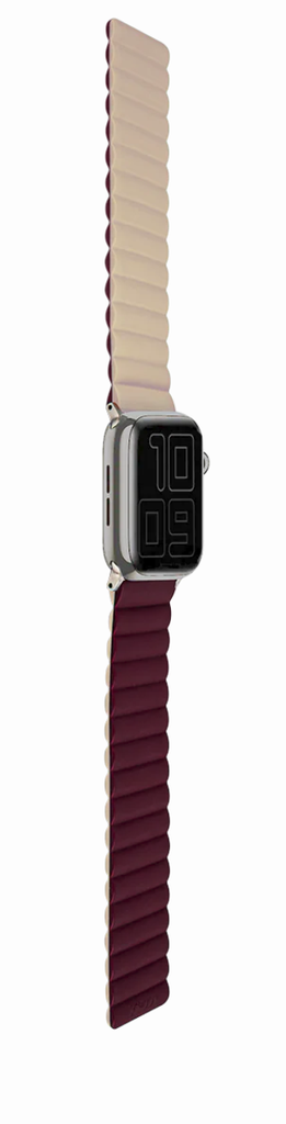 LOGiiX Vibrance Link Apple Watch Band 38/40/41mm - Burgundy/Stone