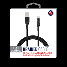 [840537106321] TEKYA CABLE DE USB-A A MICRO USB 6 PIES BLACK