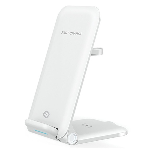 [840537106741] TEKYA CARGADOR INALAMBRICO 3 EN 1 WHITE