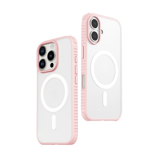 [888488344928] CLICK ULTRA SLIM MAGSAFE SERIES IPHONE 16 PRO MAX CLEAR/PINK