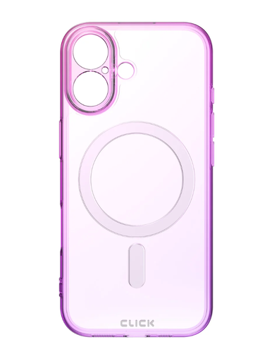 [888488353494] CLICK Clear Ombre MagSafe Series iPhone 17 Case - Pink Purple
