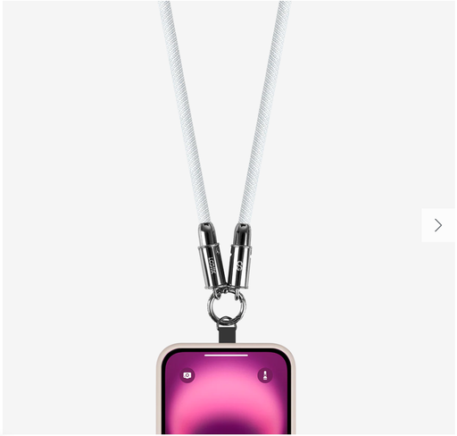 [802118139081] Connect USB Type-C to USB Type-C 1.2M Lanyard Cable - White