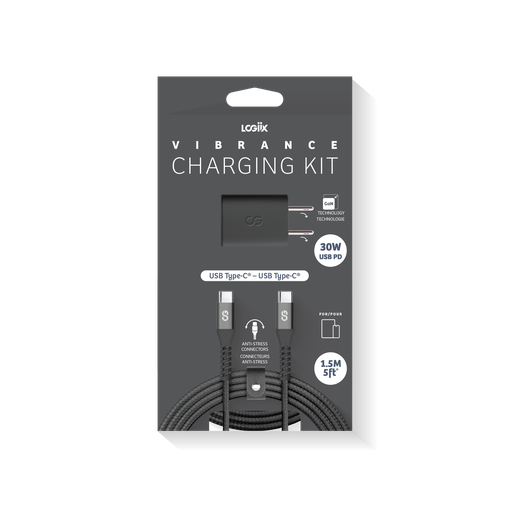 [802118139548] LOGIIX Vibrance Charging Kit - Black
