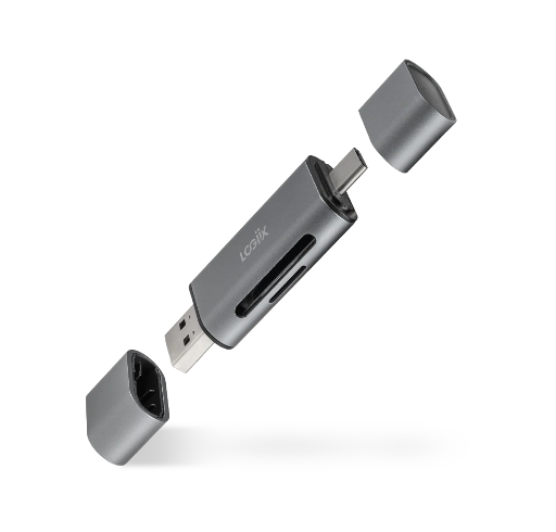 [802118138862] LOGIIX 2-IN-1 SD CARD READER