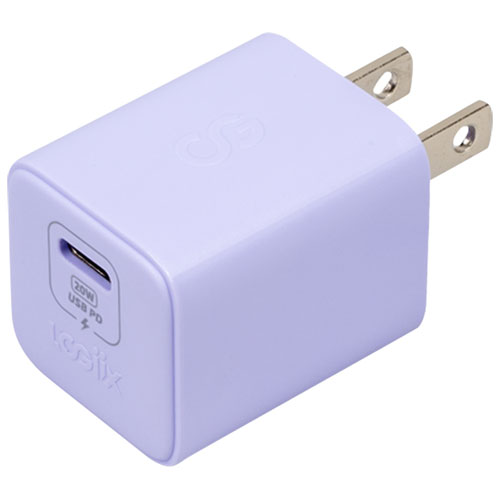 [LGX-13711] LOGiiX Vibrance Power Mini 20W USB-C Wall Charger - Lavender