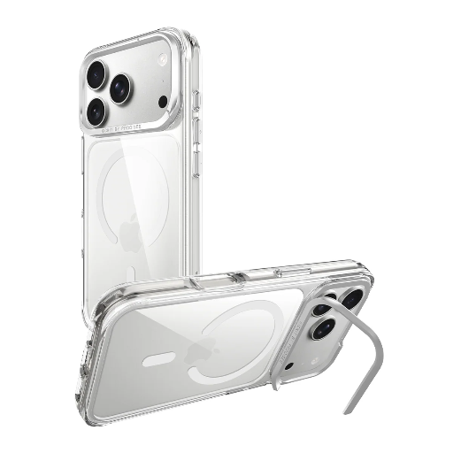 [iPh17P-6.3-KIK-CLRN] Estuche Prodigee iPhone 18/17 Pro: KickIt - Clear New